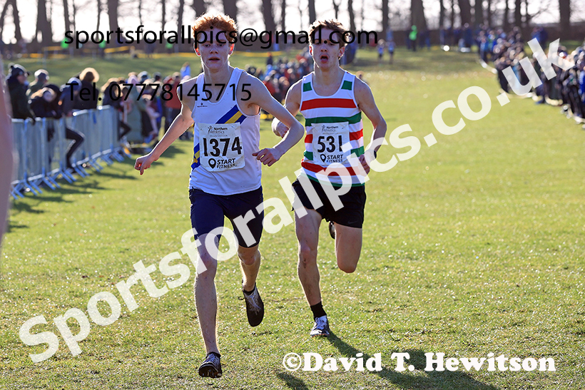 Mens under-17s 2025 Northern Cross Country Champs, Tatton Park, Knutsford, Cheshire. Photo: David T. Hewitson/Sports for All Pics